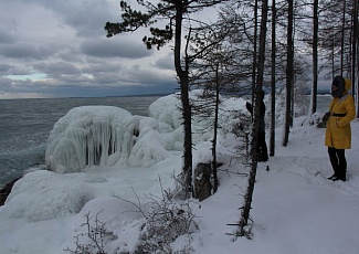 Baikal in December. Buryatia